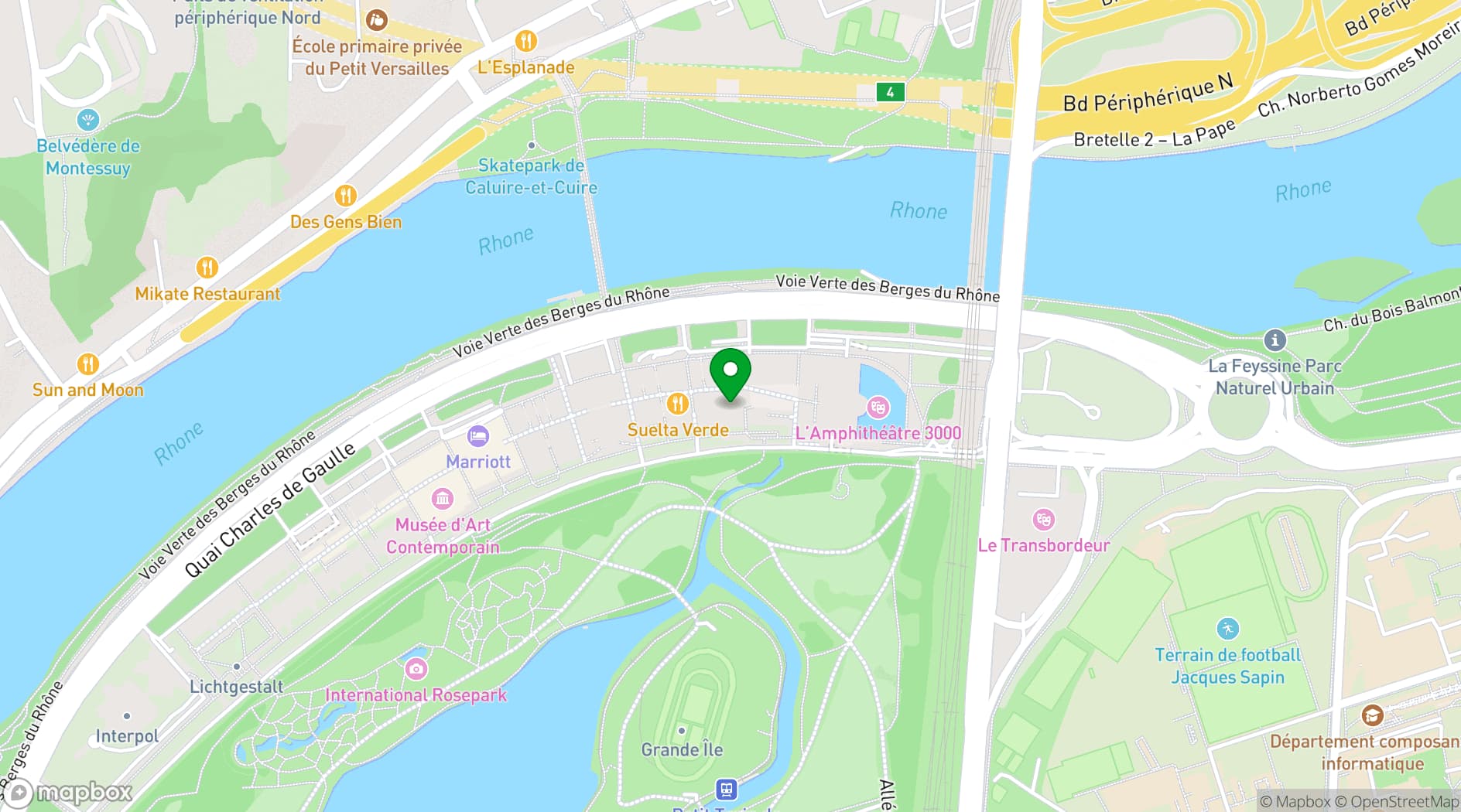 Map showing Lyon Events
