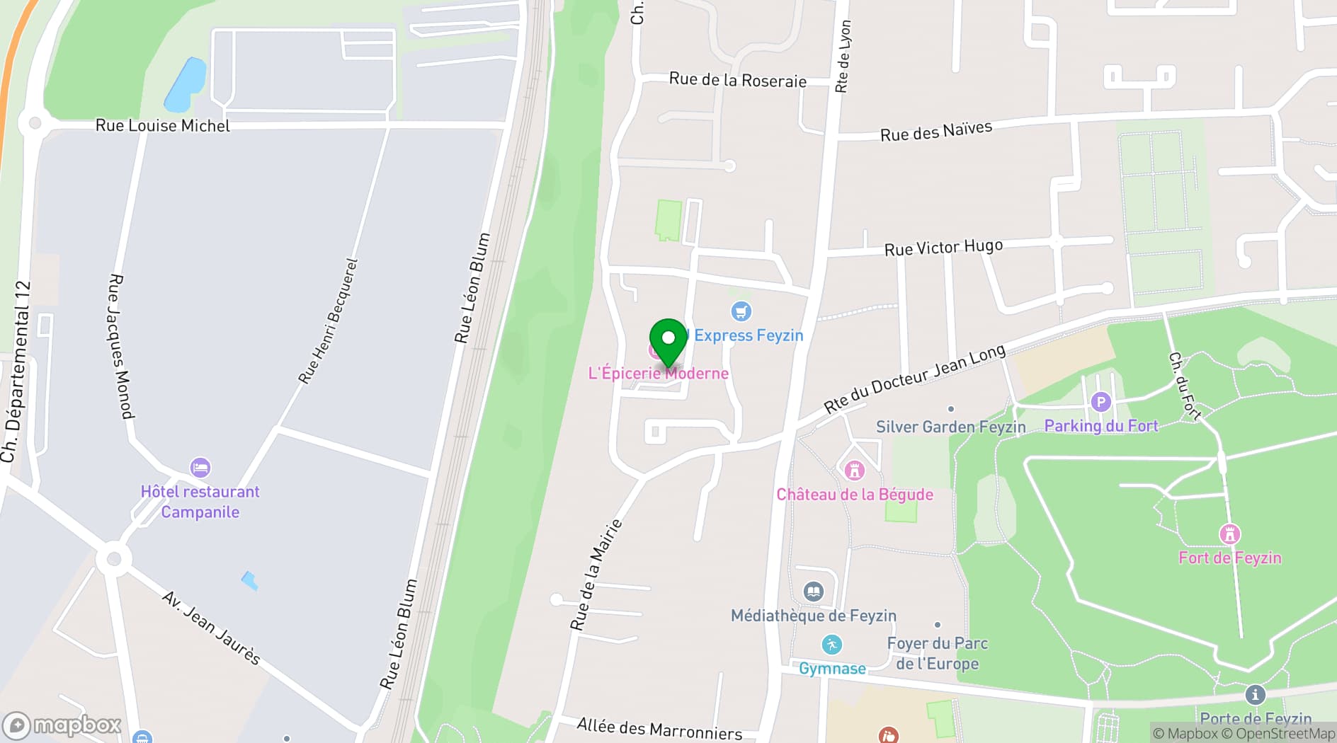 Map showing L'Épicerie Moderne