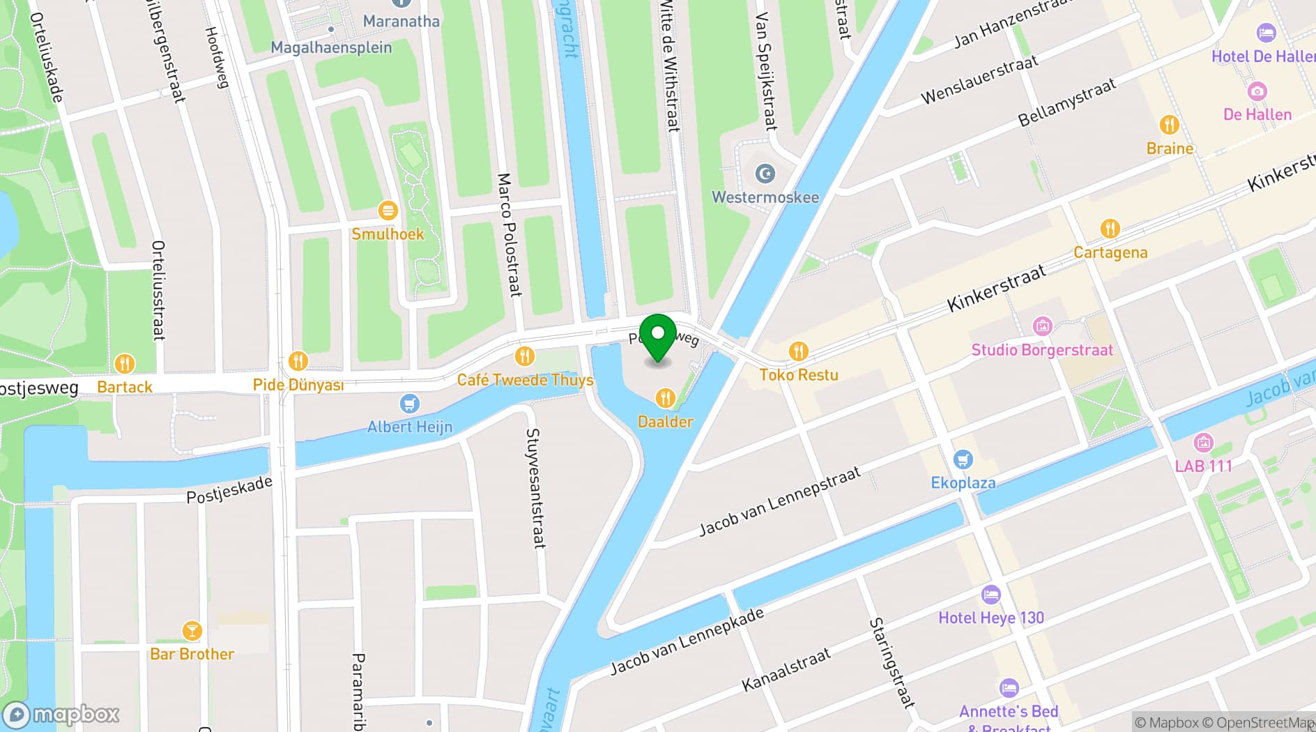 Map showing Daalder Culinair