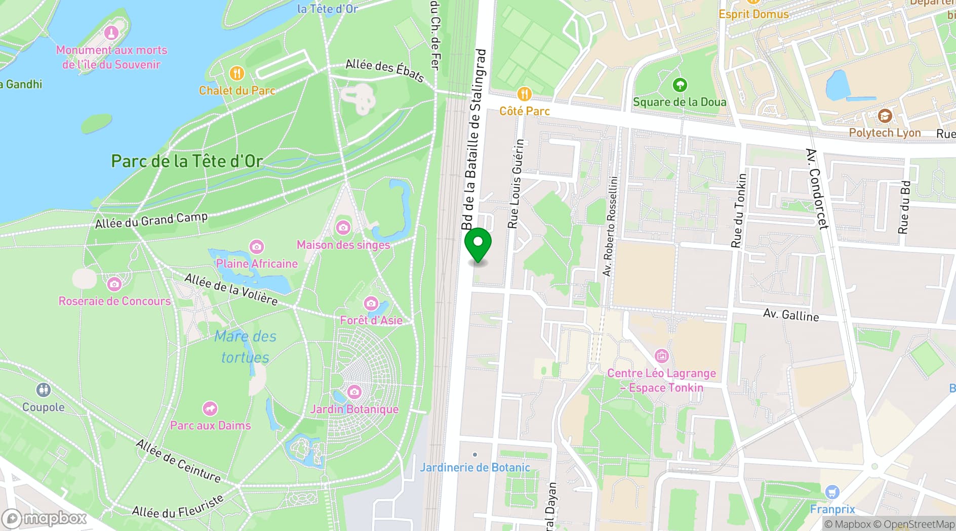 Map showing Hôtel des Congrès by Arteloge