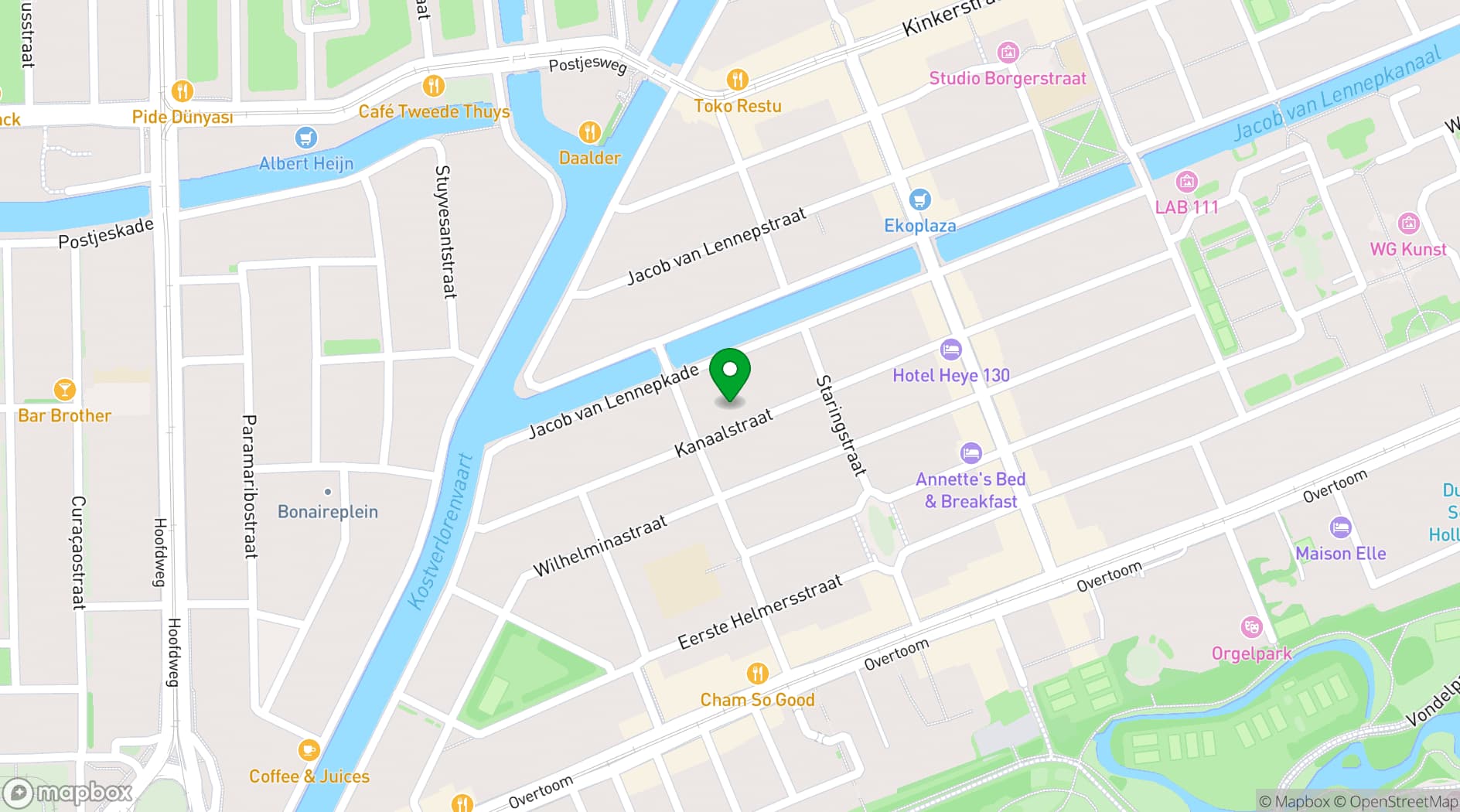 Map showing Creative Point Meeting Spaces