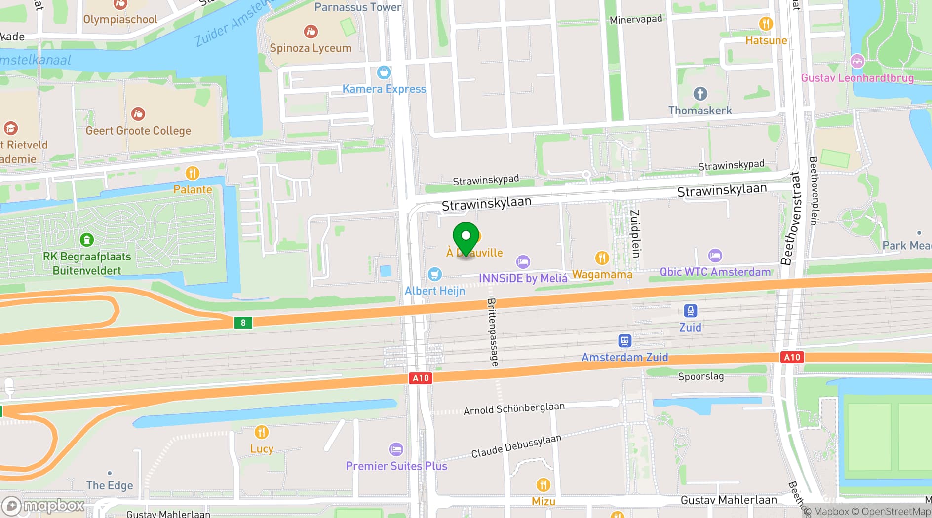 Map showing Atrium Meeting Centre Amsterdam