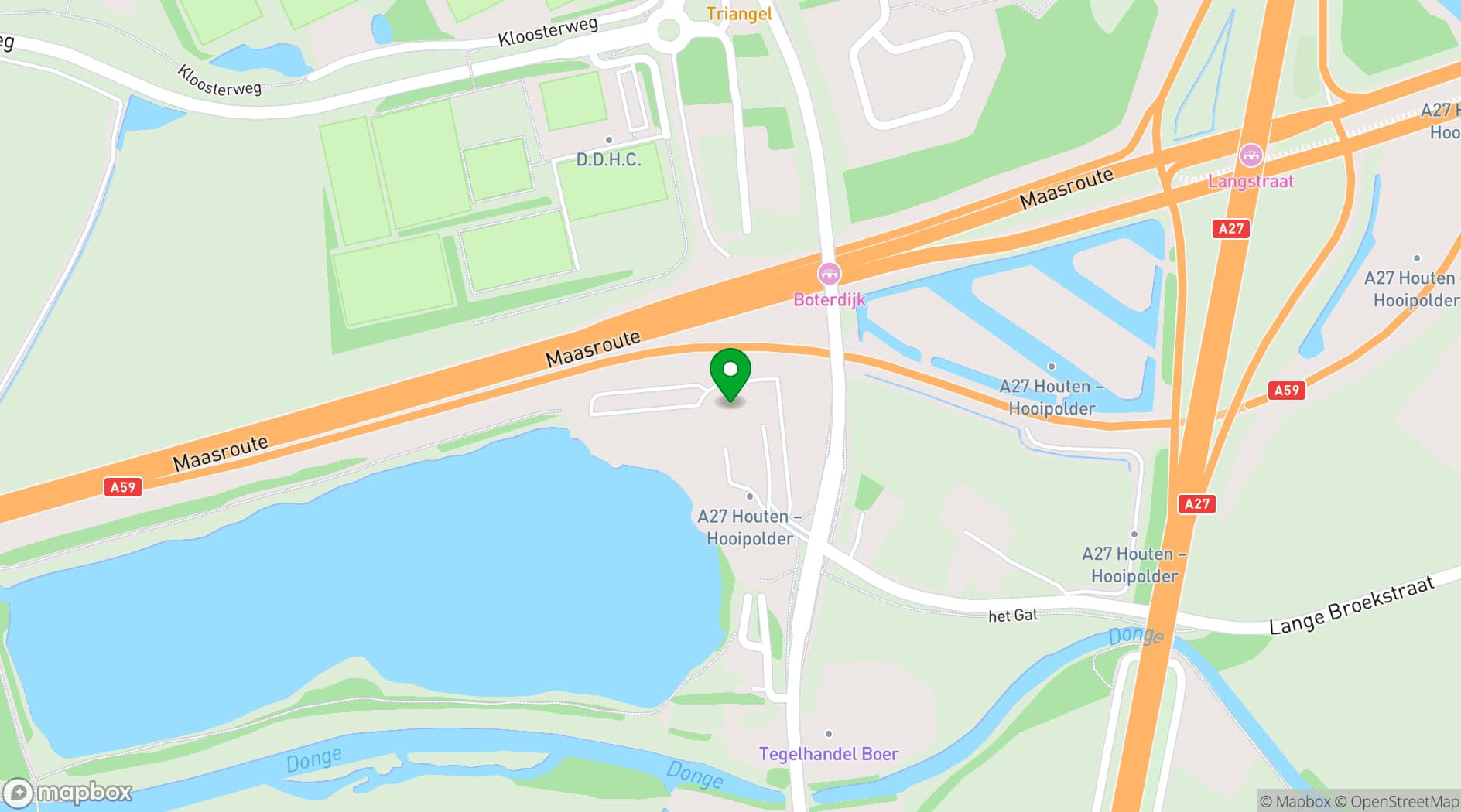 Map showing Postillion Hotel Breda Biesbosch