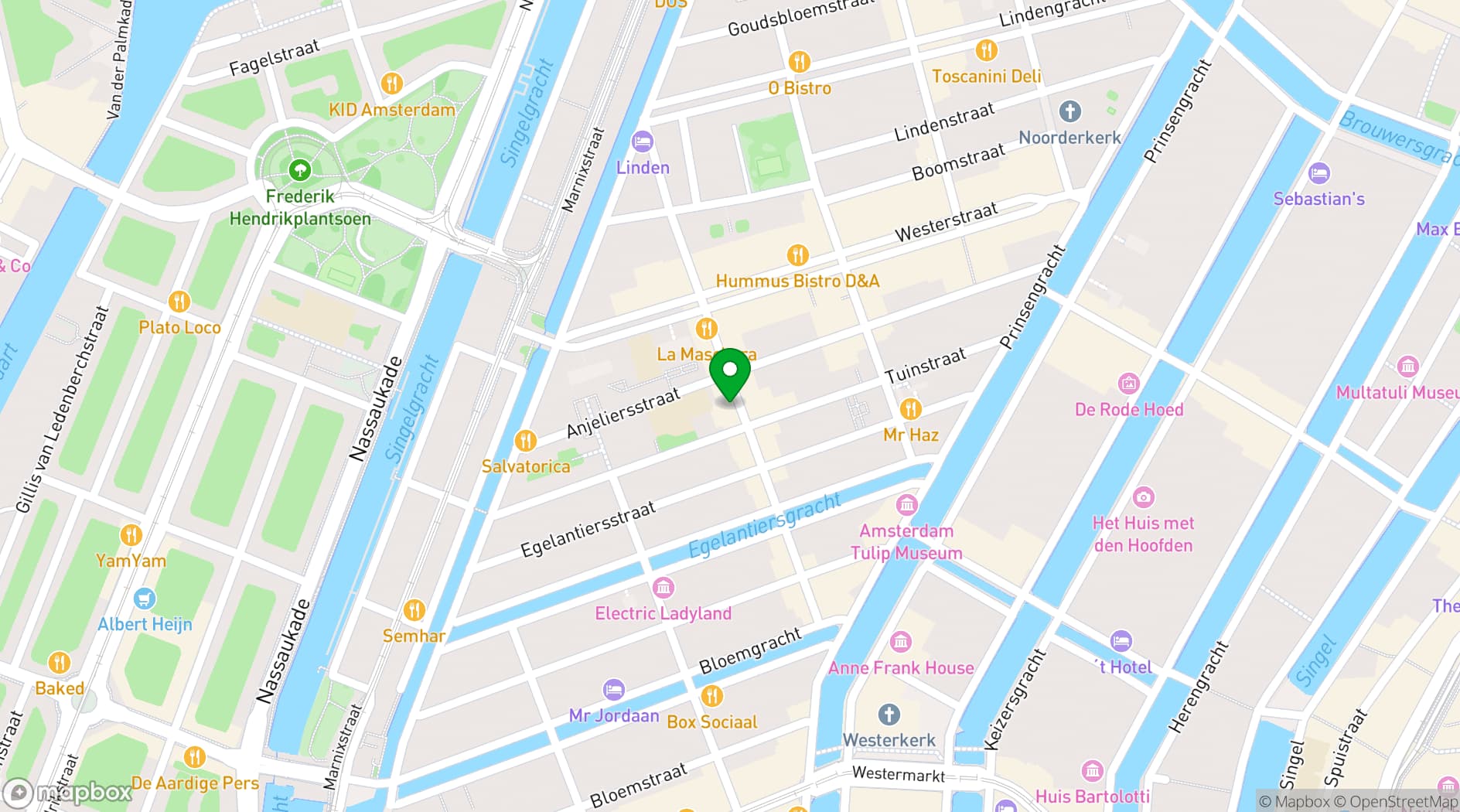 Map showing Café Dinette