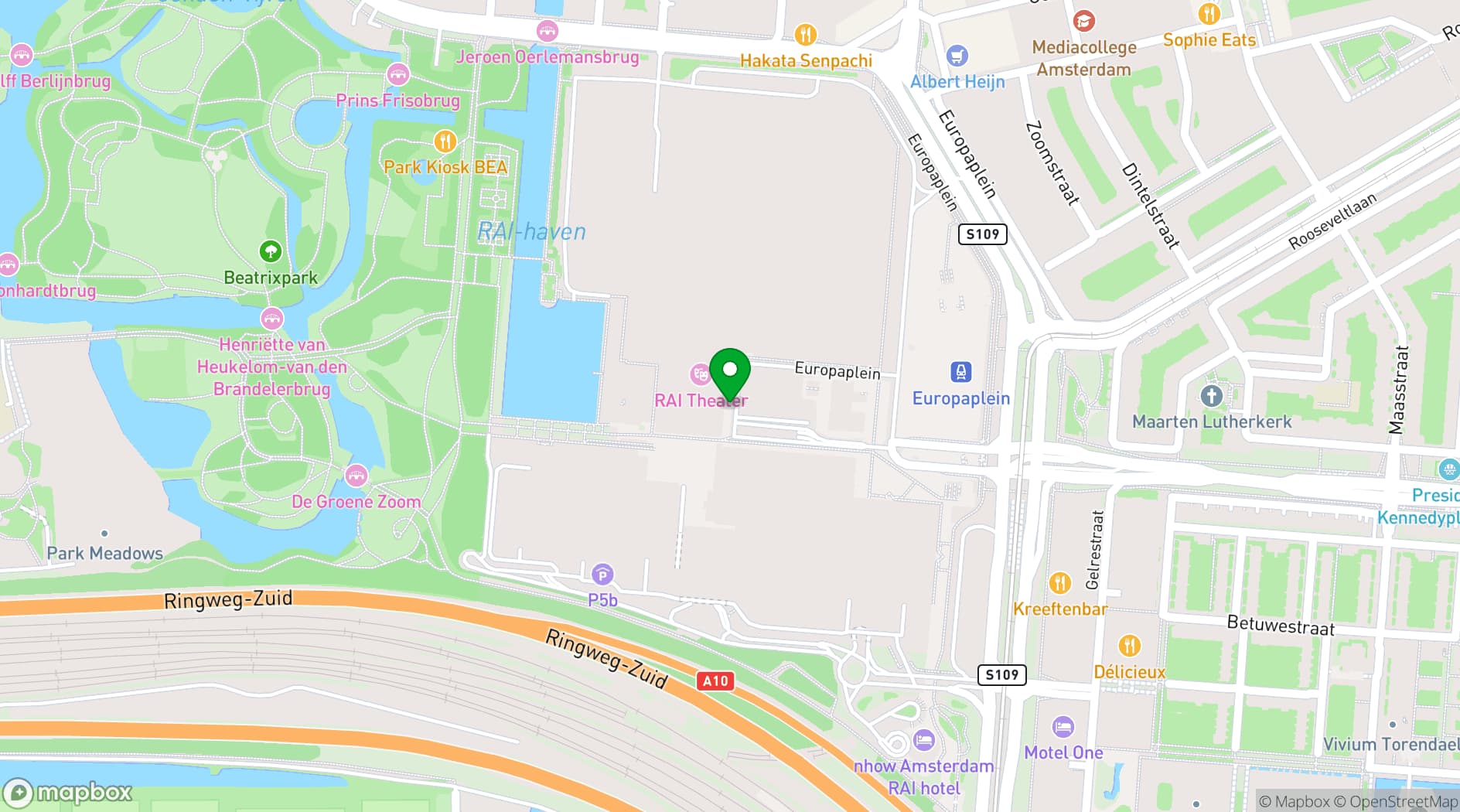 Map showing GreenTech