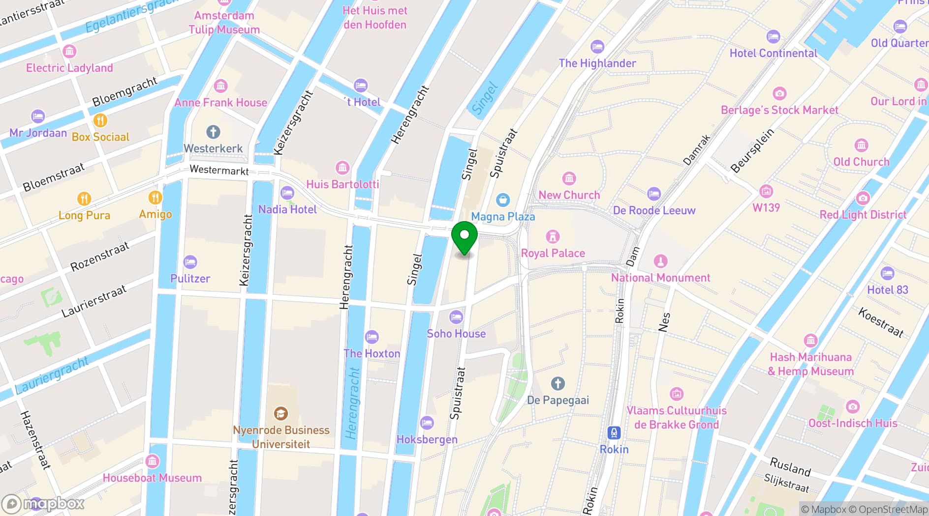 Map showing The Duchess