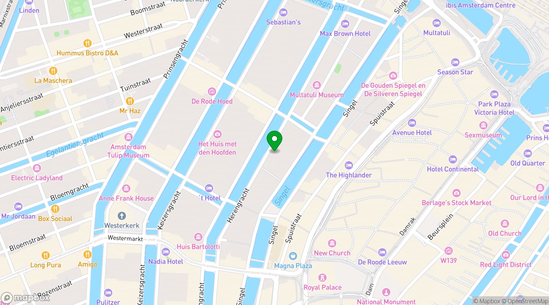 Map showing H'ART Museum