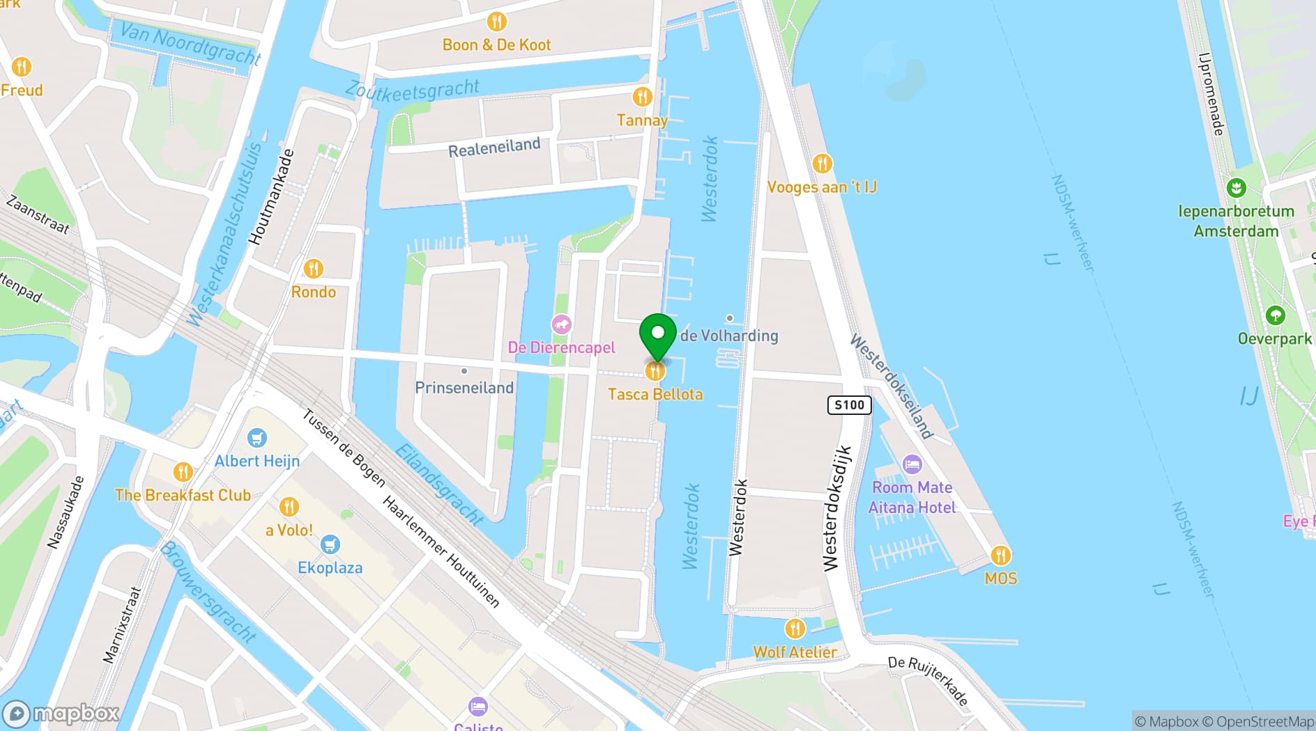 Map showing Tasca Bellota