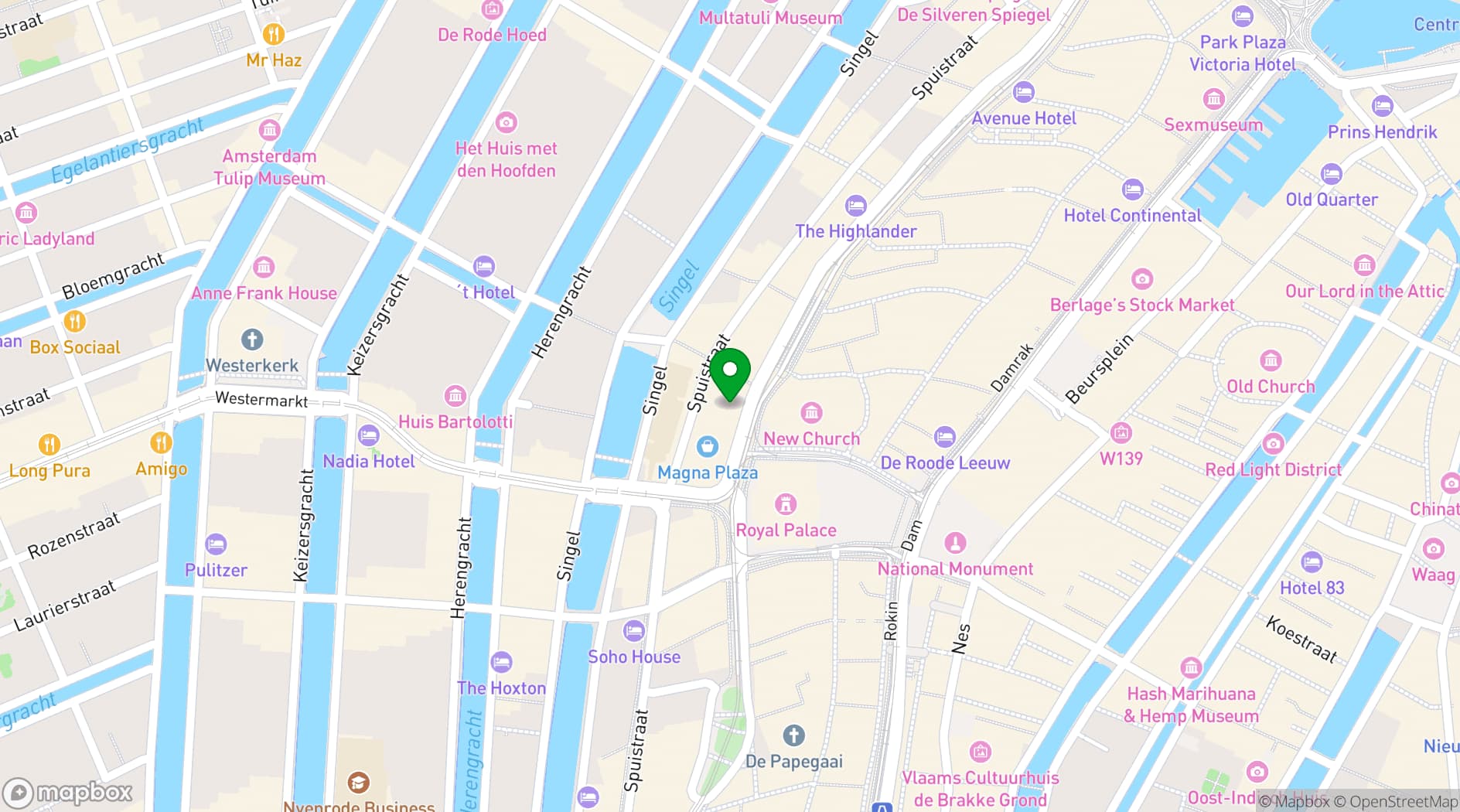 Map showing Hulscher's