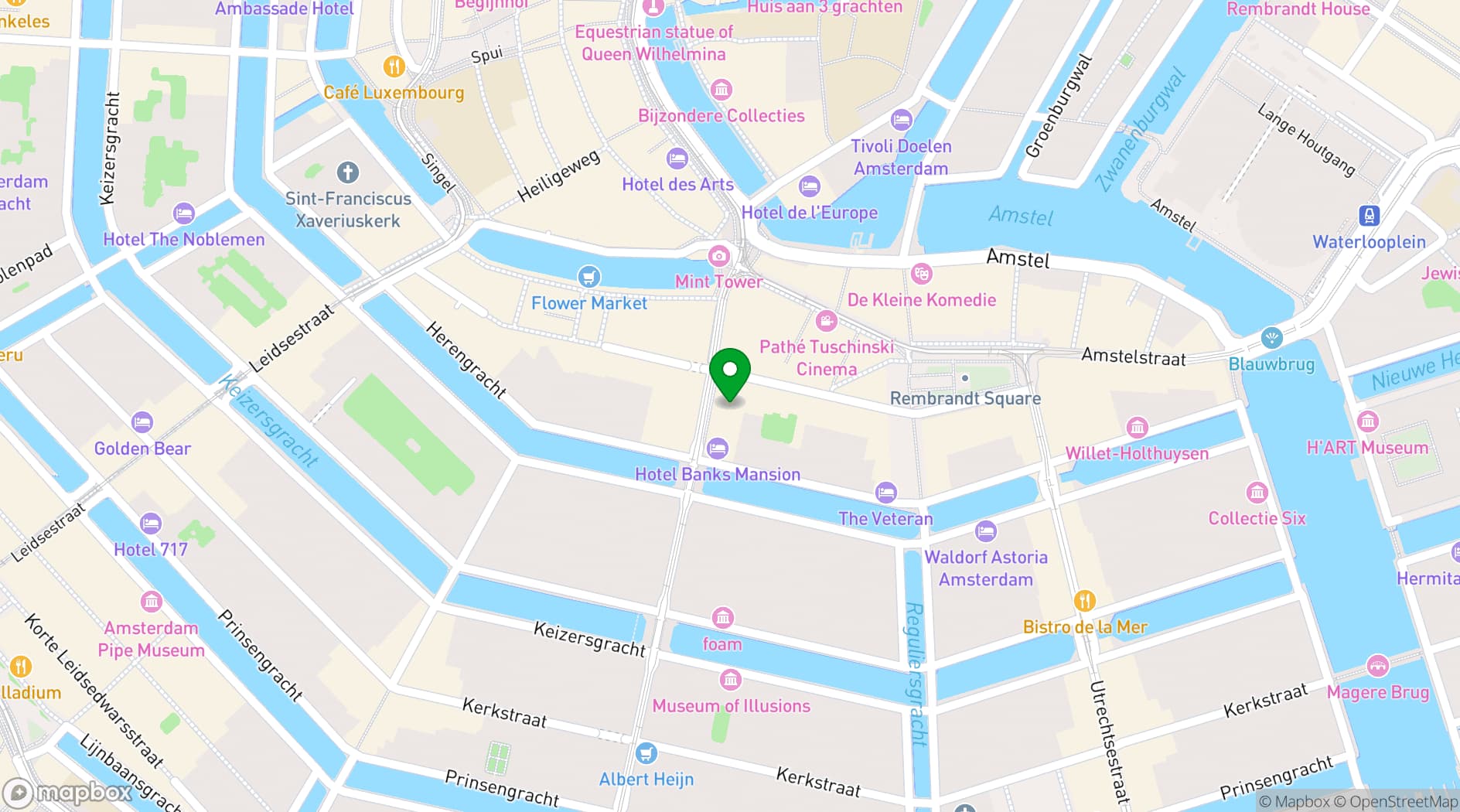Map showing The Albus Hotel