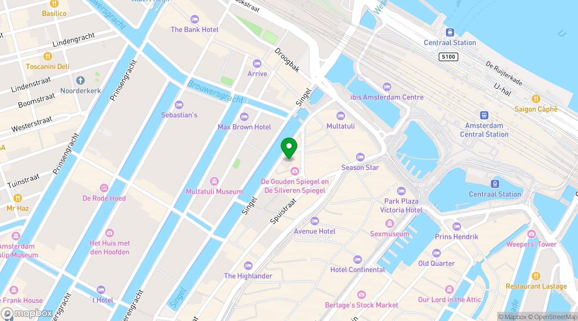 Map showing Koepelkerk Amsterdam