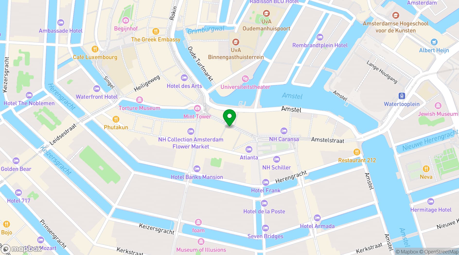Map showing Koninklijk Theater Tuschinski