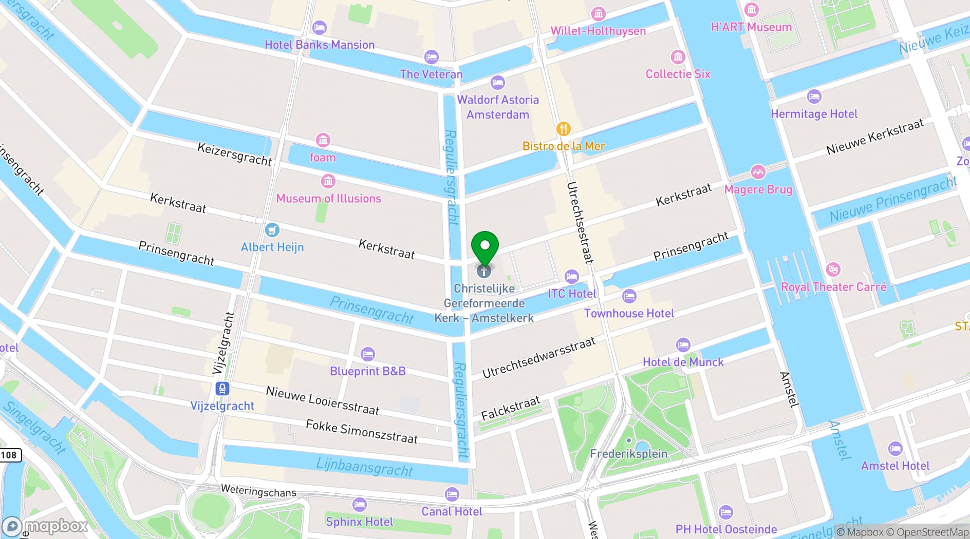 Map showing Stadsherstel Amsterdam