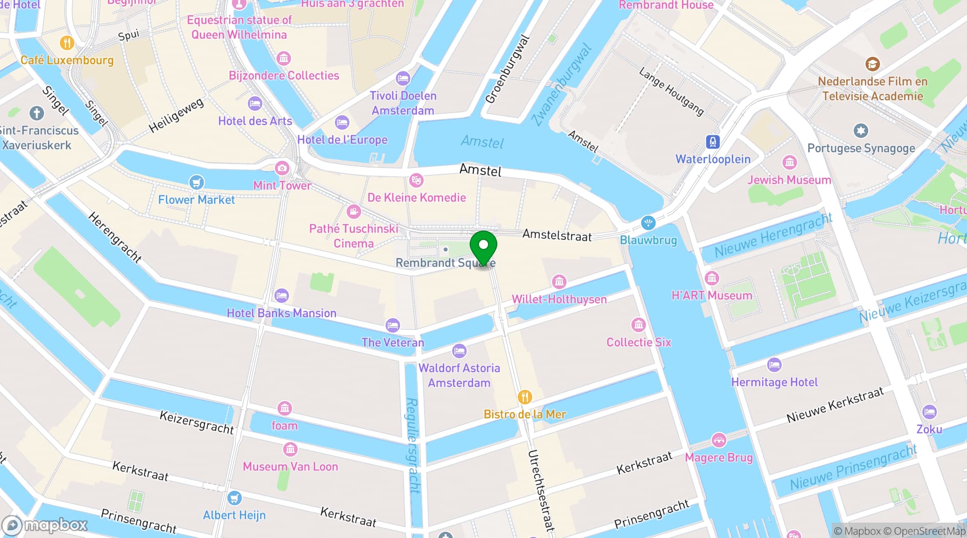 Map showing The Old Bell