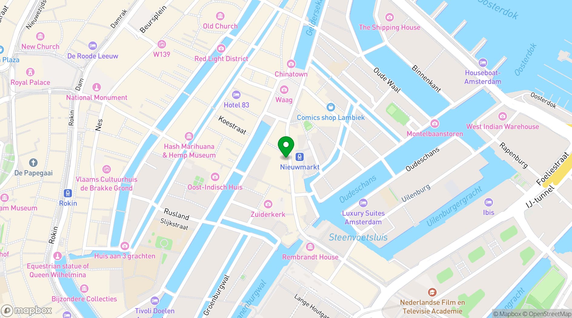 Map showing Club Cuisine
