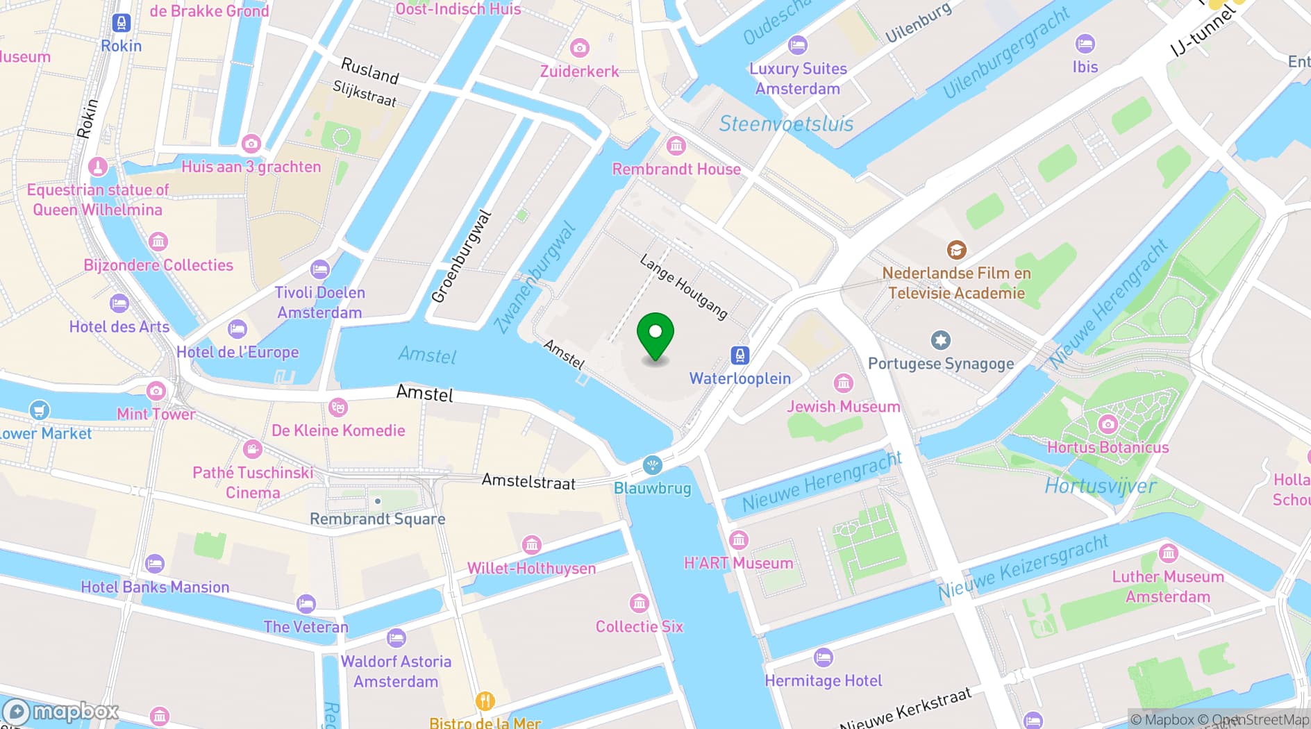 Map showing Dutch National Opera & Ballet