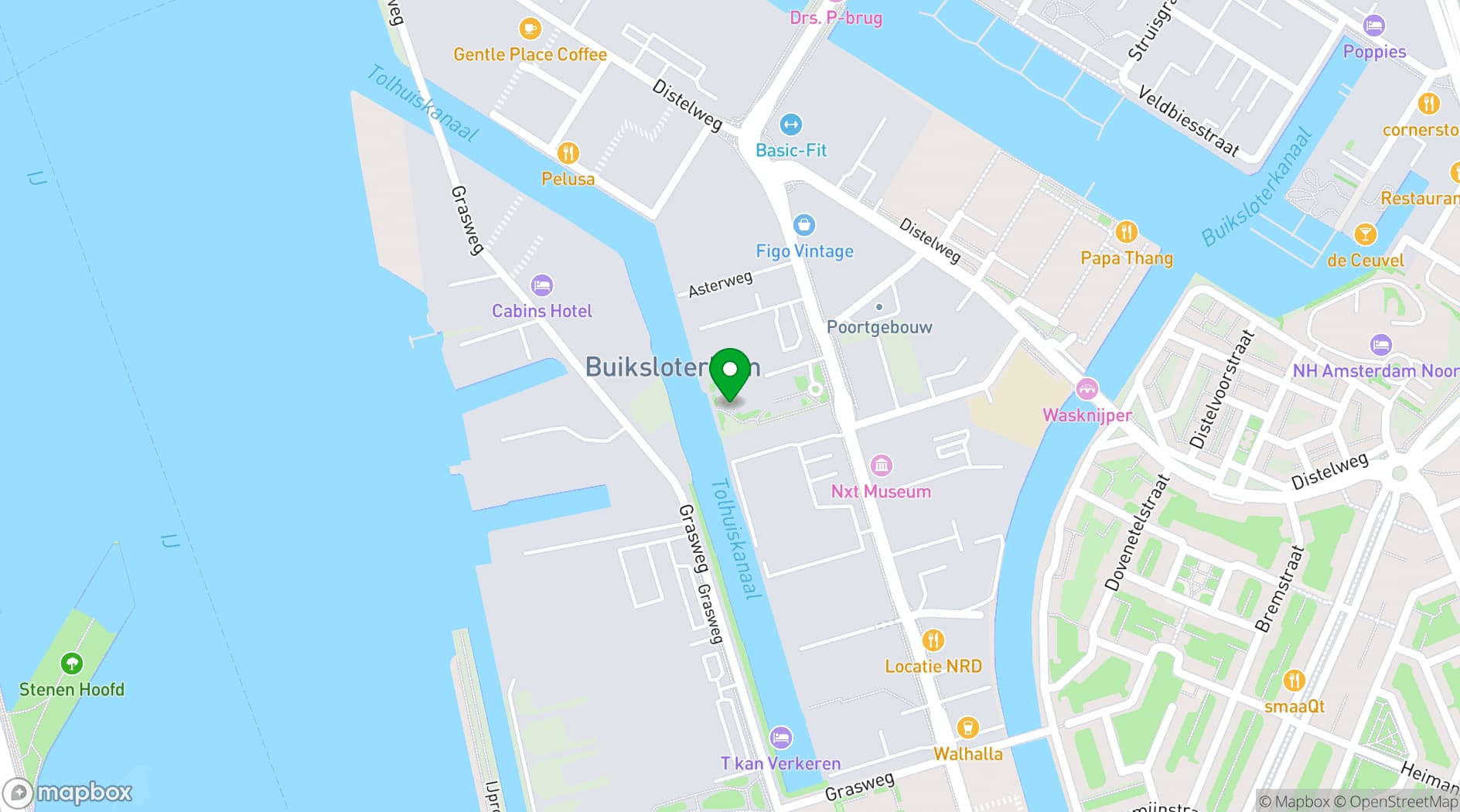 Map showing Deck Amsterdam