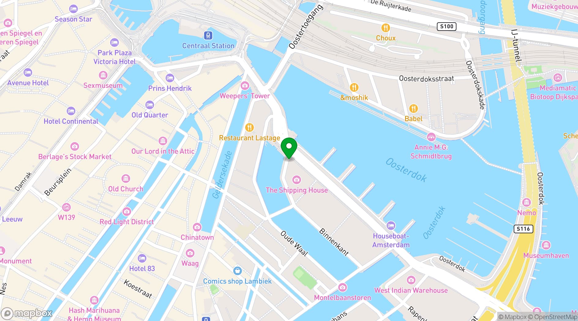 Map showing Rederij Aemstelland