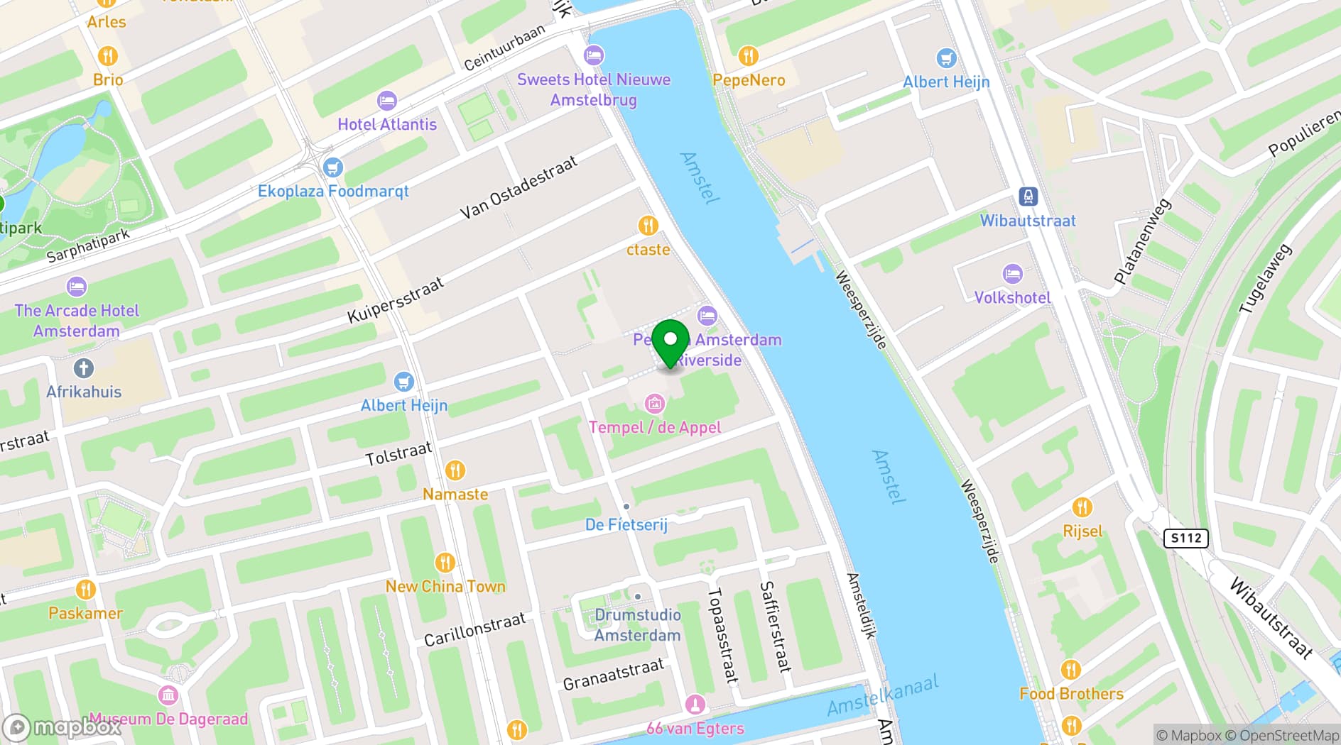 Map showing Cinetol