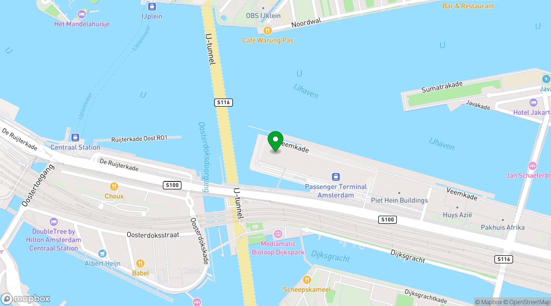Map showing Muziekgebouw