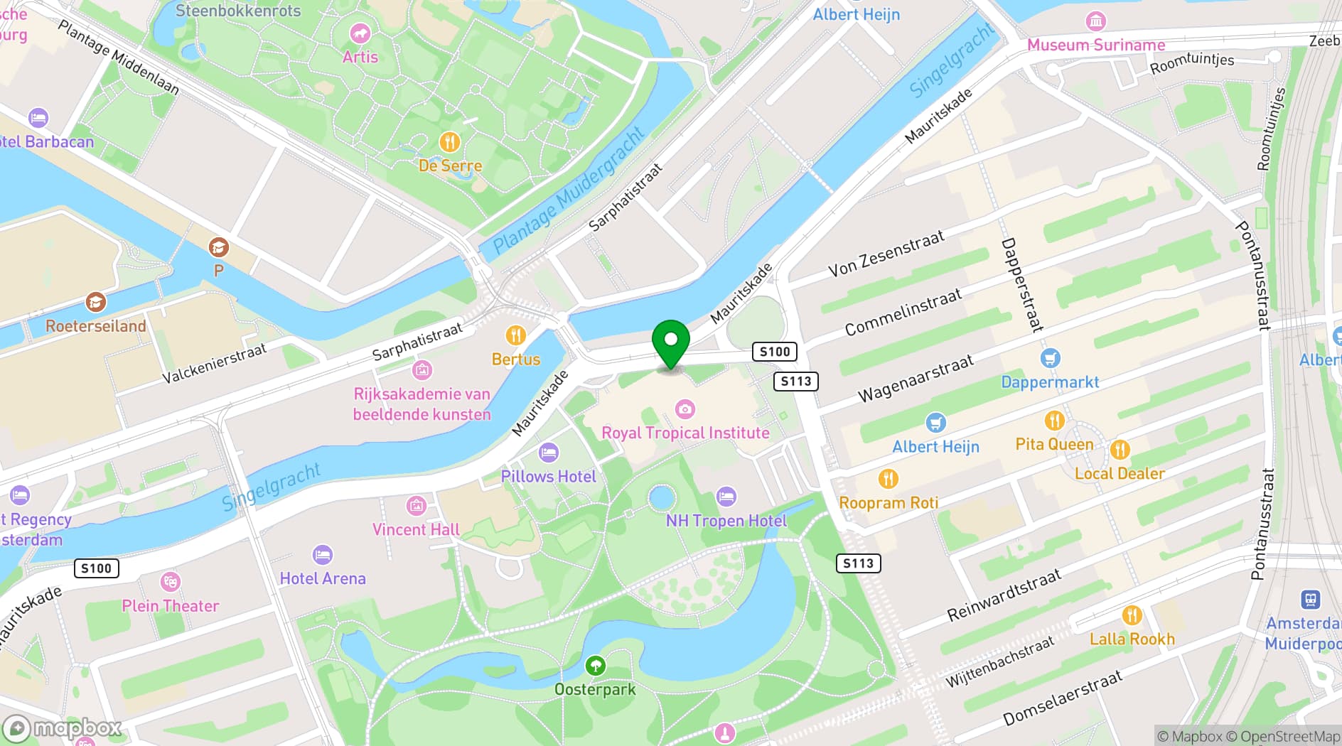Map showing KIT Events