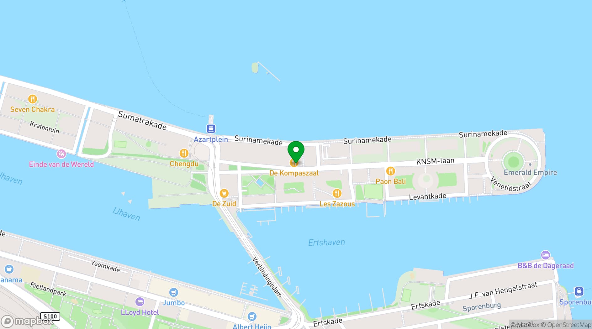 Map showing Kompaszaal