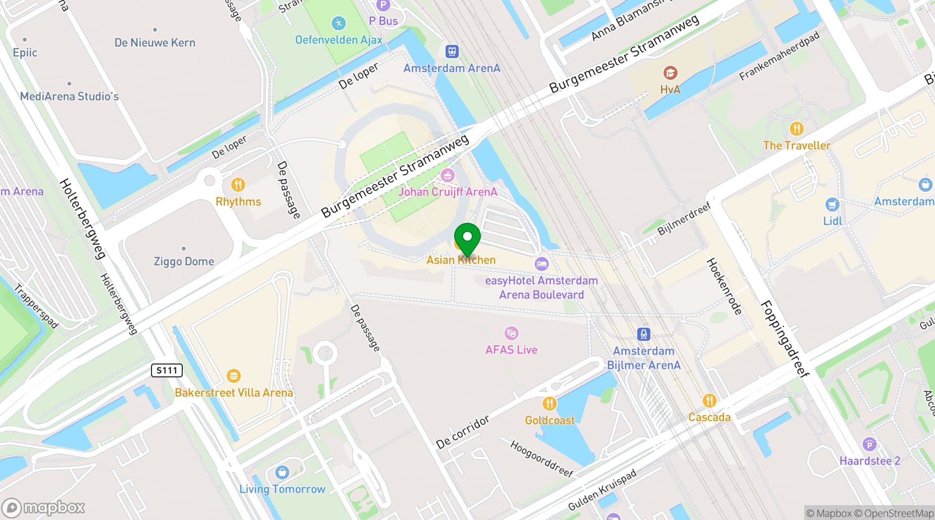 Map showing StudioZoost