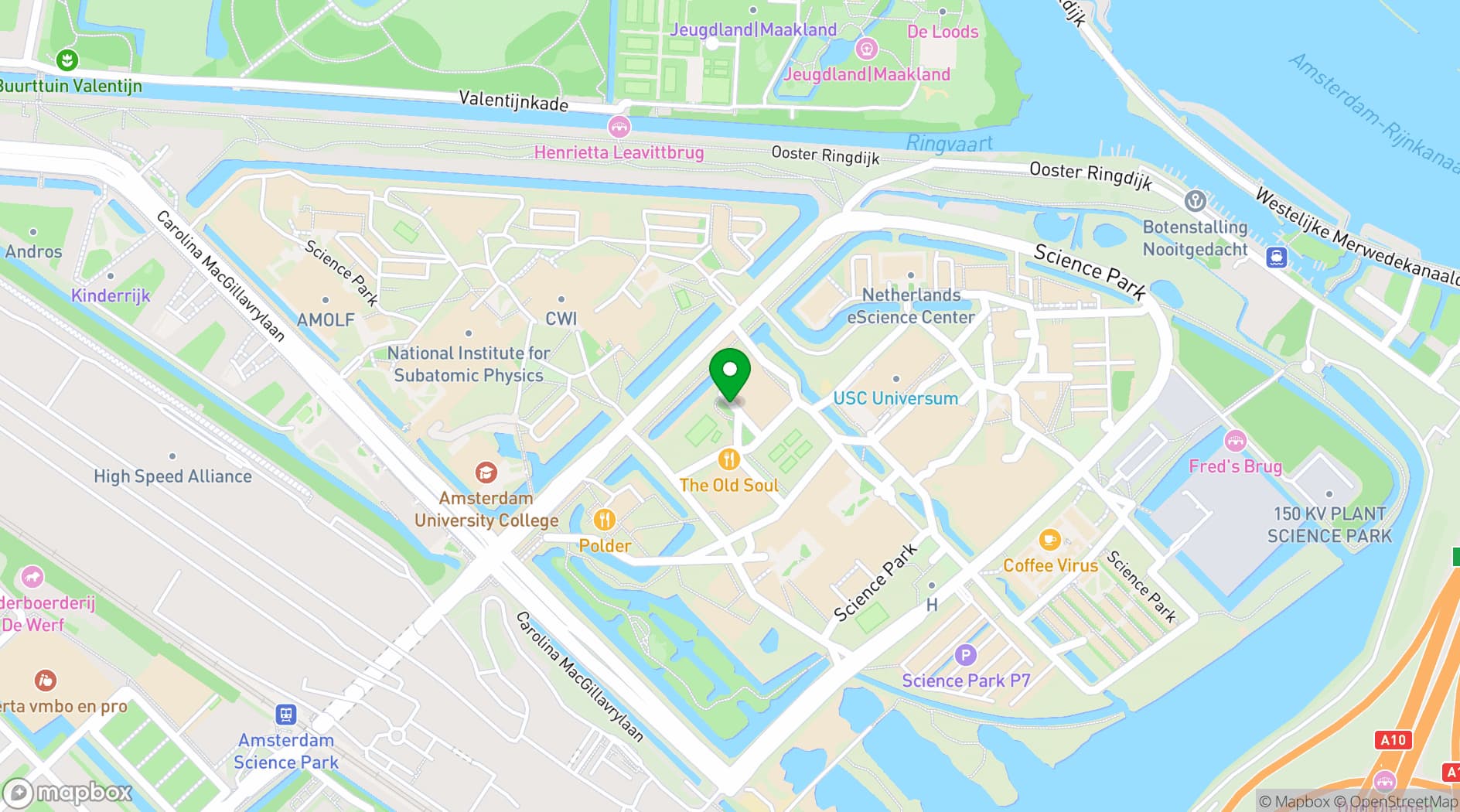 Map showing SustainaLab