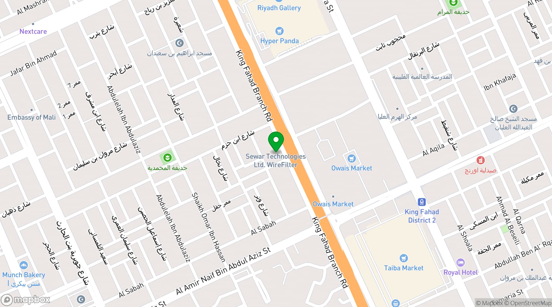 Map showing Alsahab Building