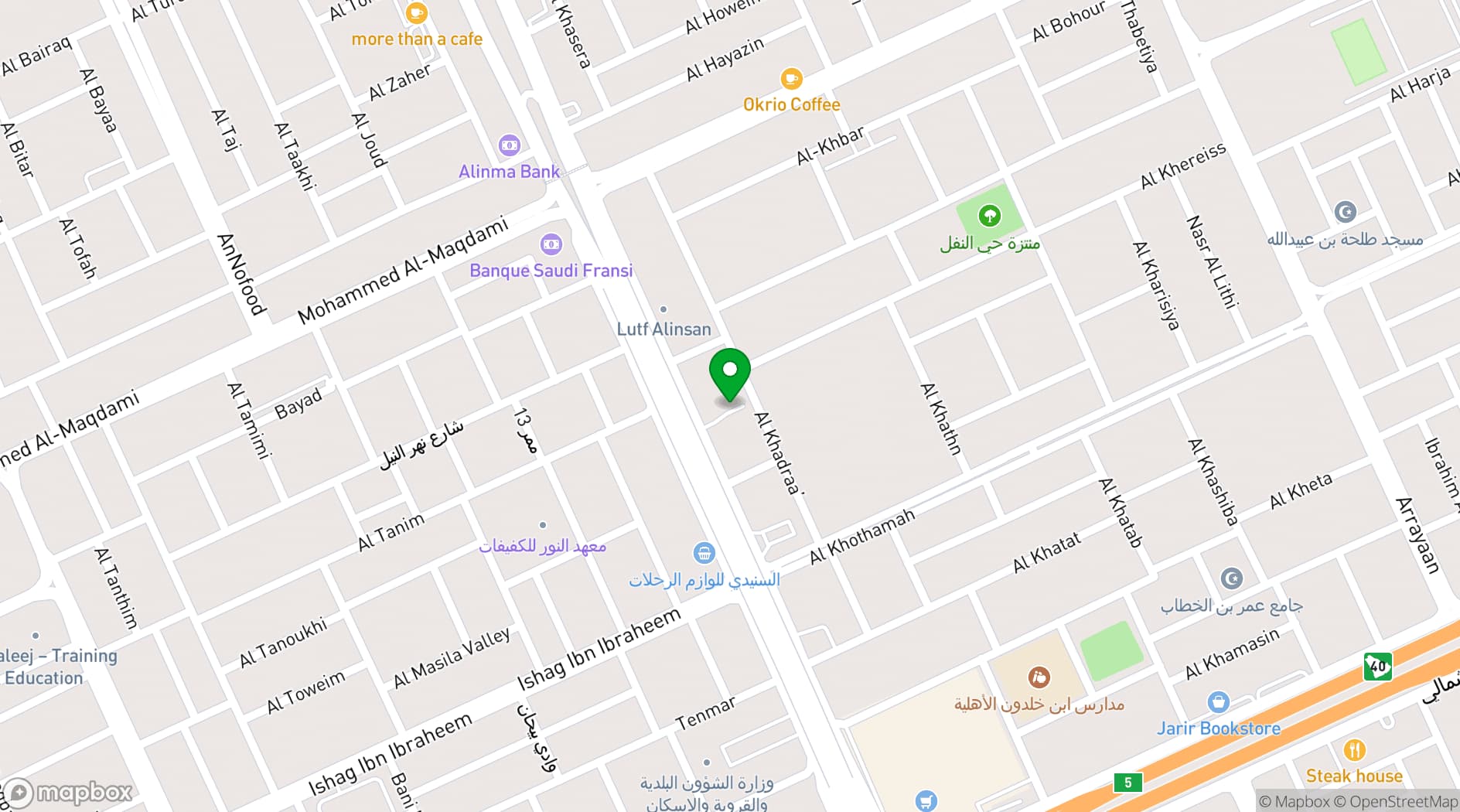 Map showing OffWhite