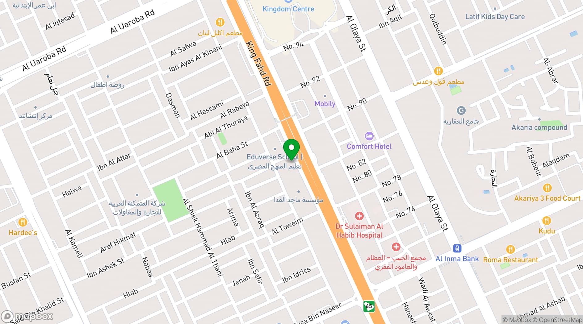 Map showing The Place