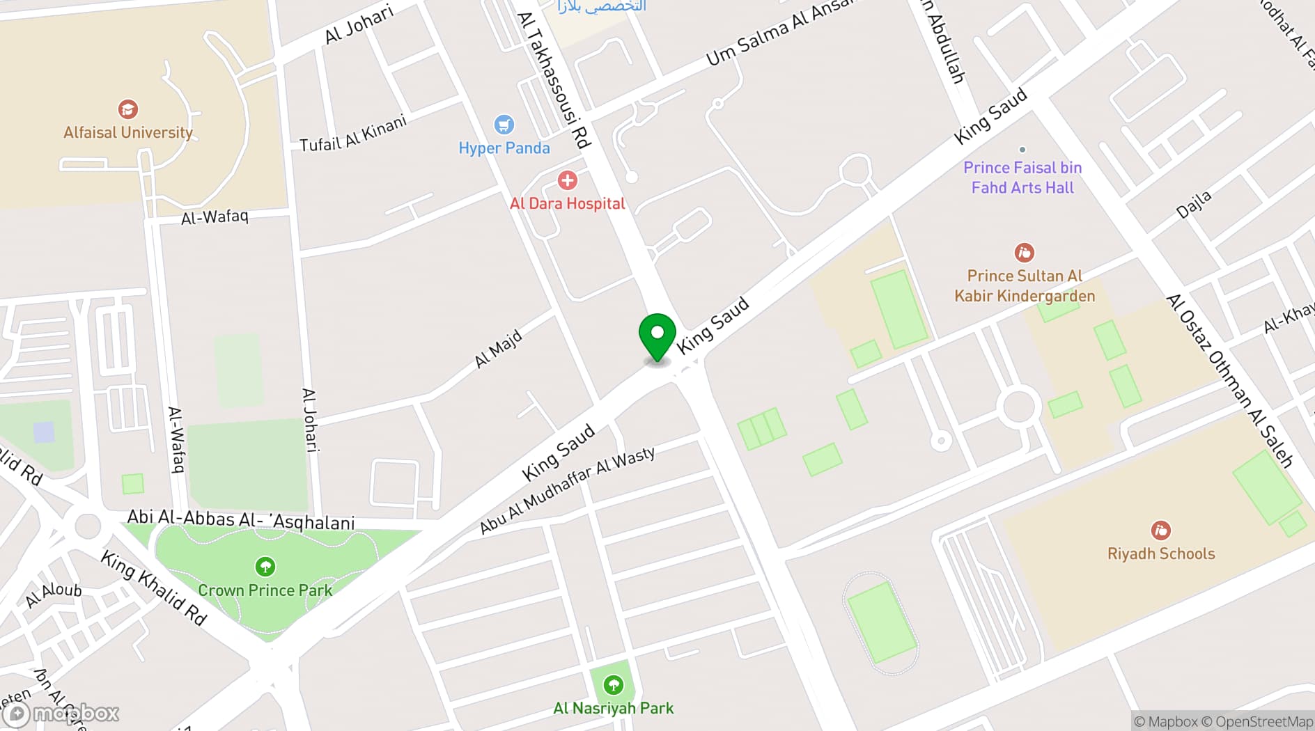 Map showing Golden Tulip Al Nasiriah