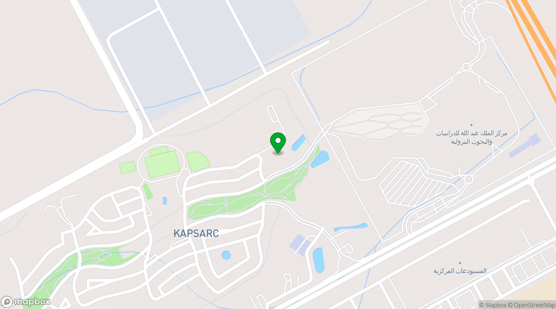 Map showing KAPSARC