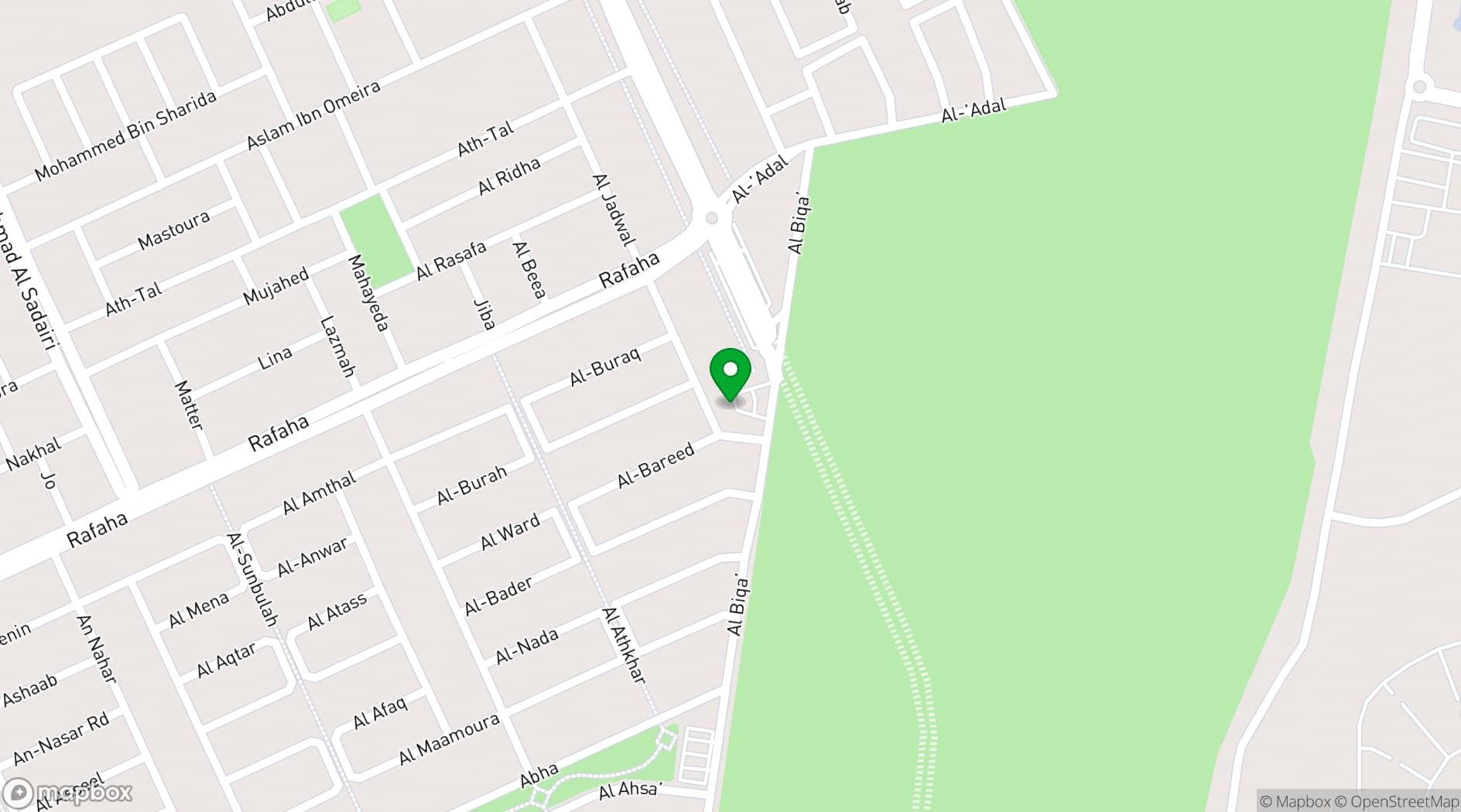 Map showing Crowne Plaza Riyadh Al Waha