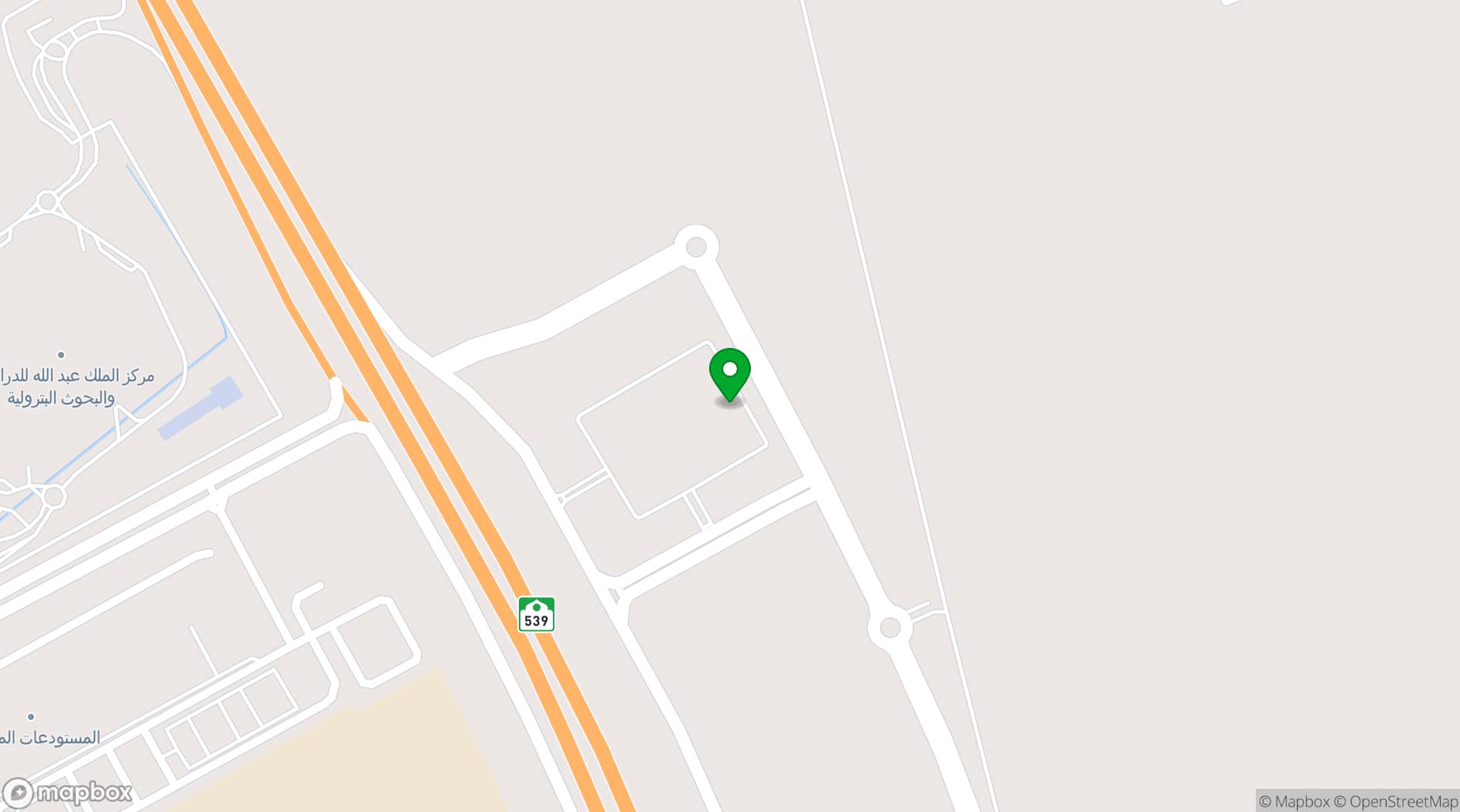 Map showing Holiday Inn Riyadh The Business District