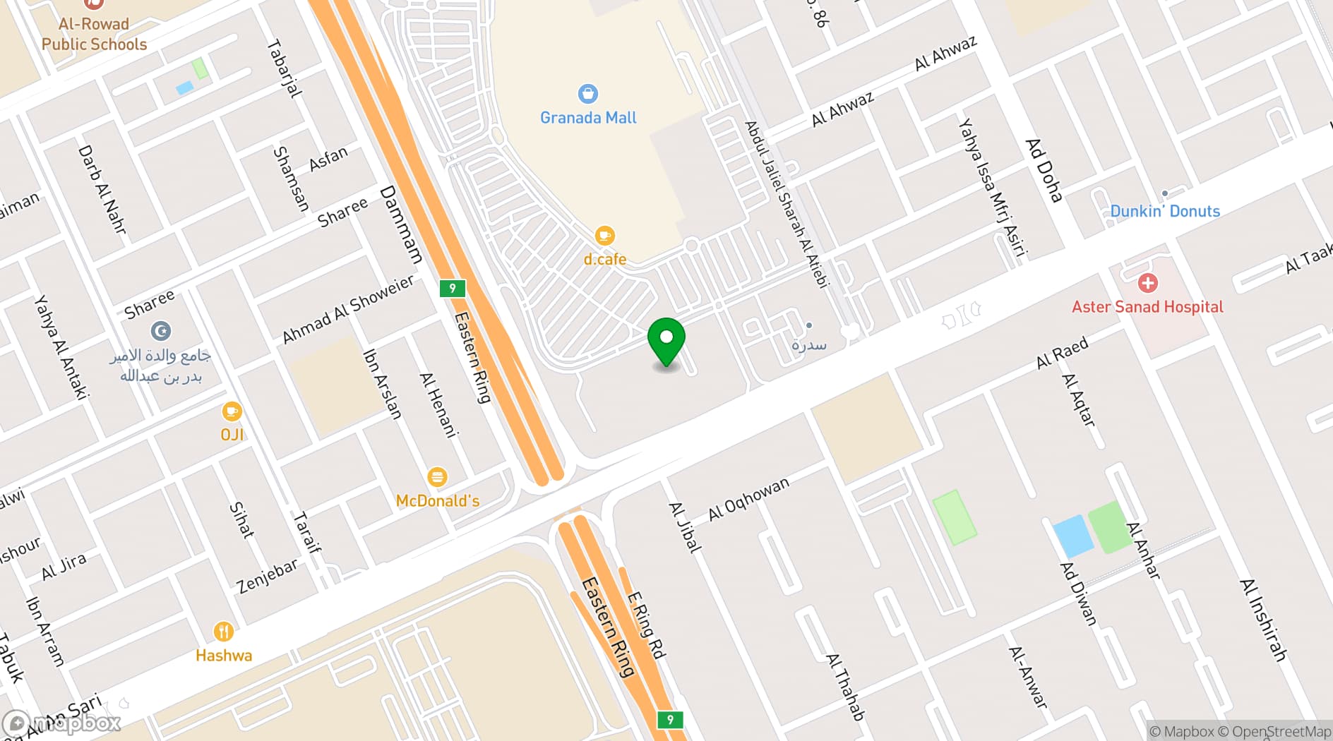 Map showing anb arena