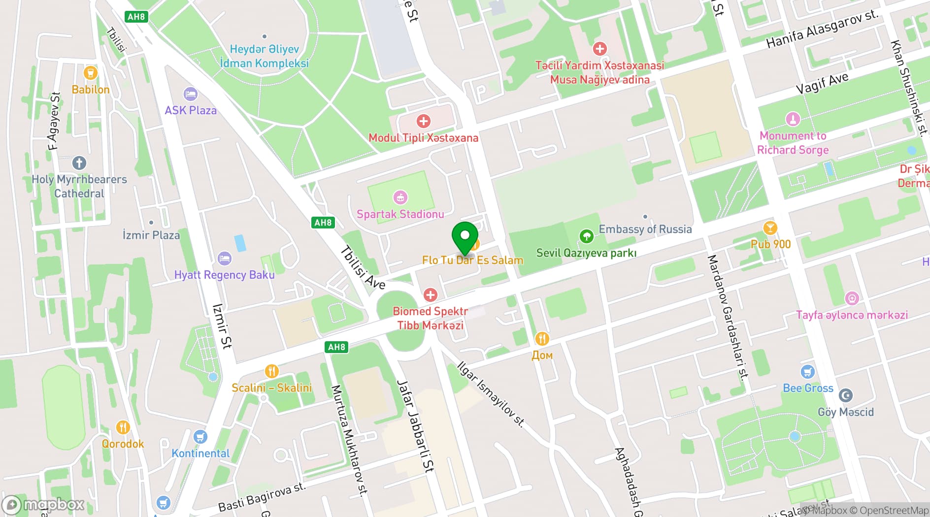 Map showing Auroom Hotel