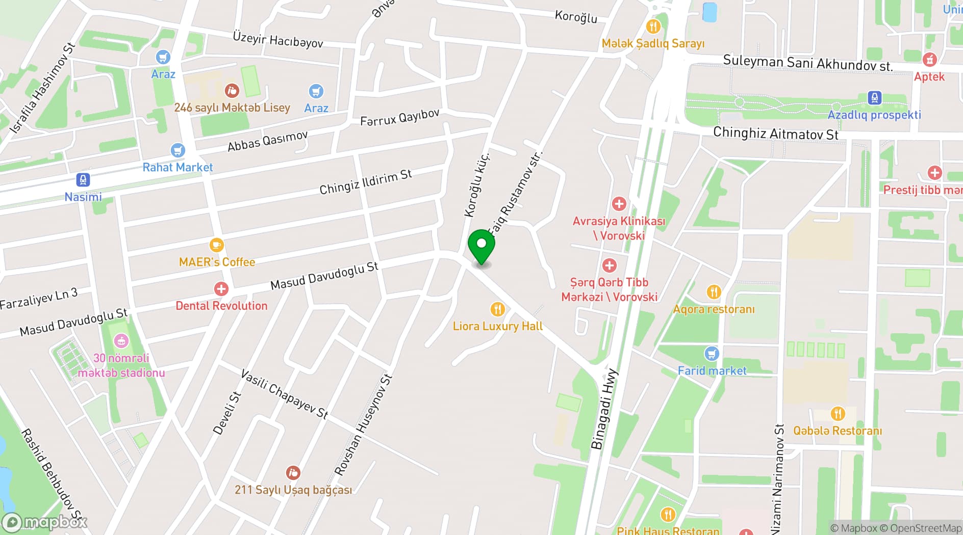 Map showing İRON Hotel