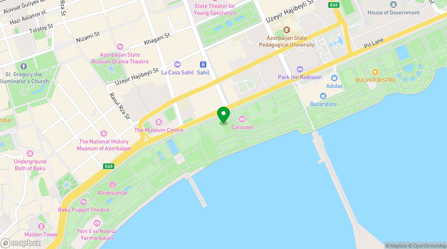 Map showing Pasifico Lounge & Dining
