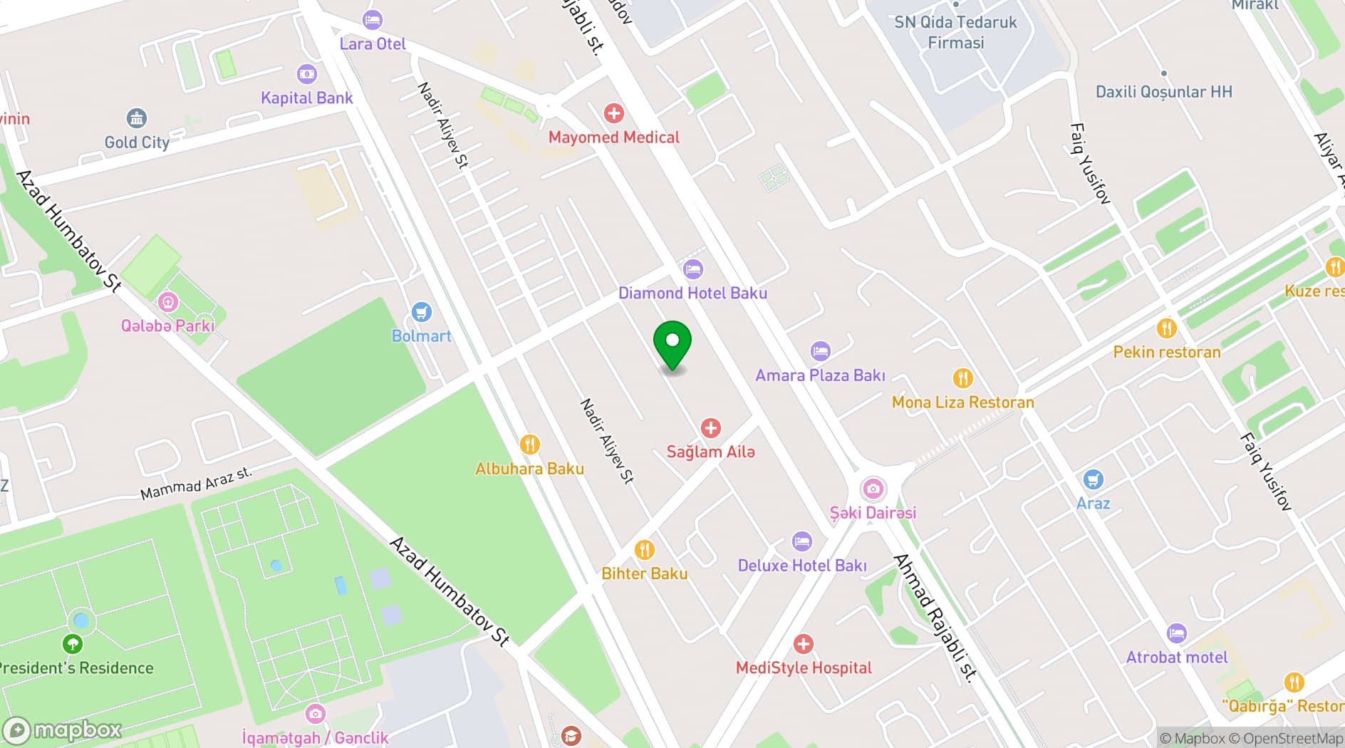 Map showing Essam Deluxe Hotel
