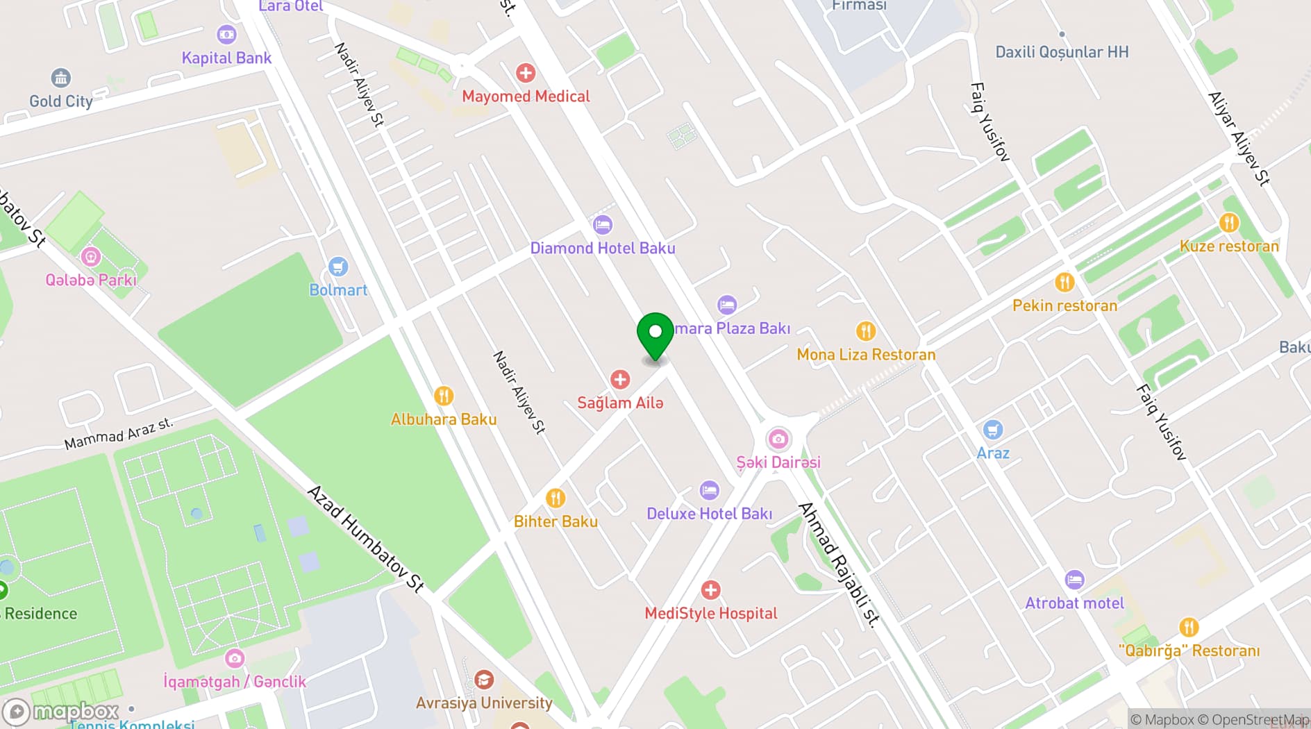 Map showing Teatro Boutique Hotel