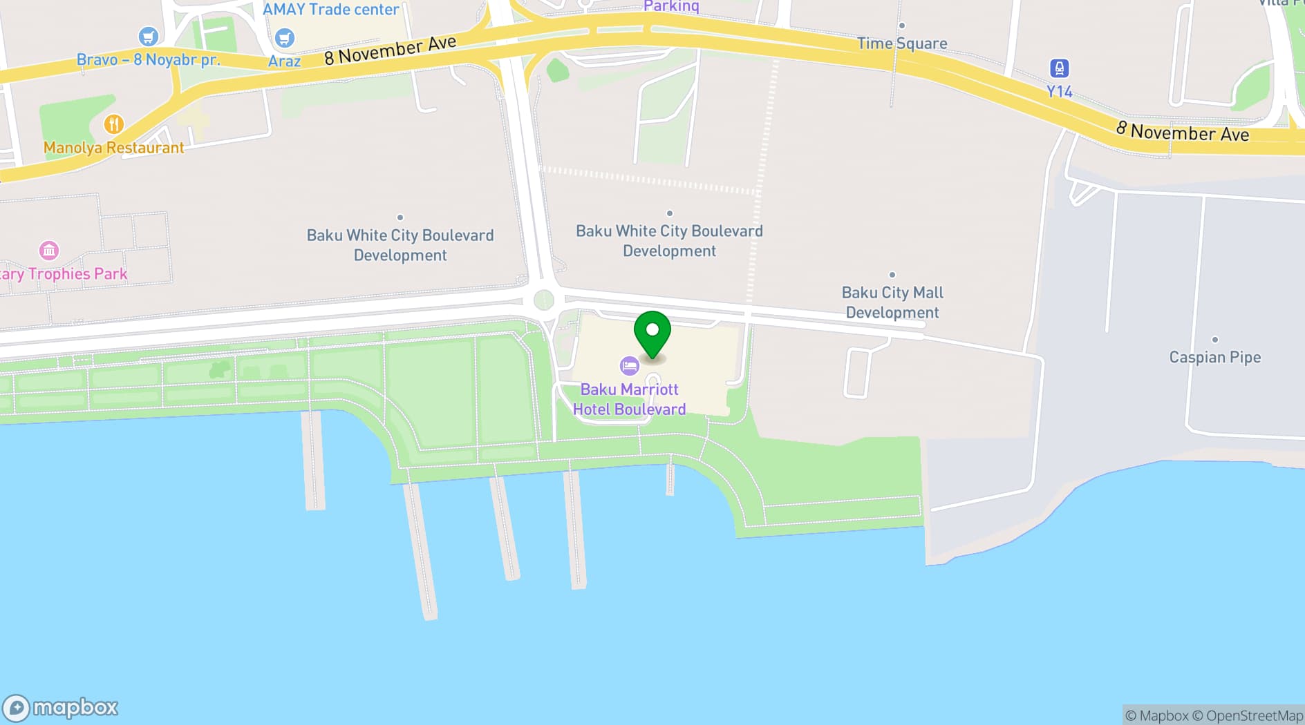 Map showing Boulevard Hotel 5*
