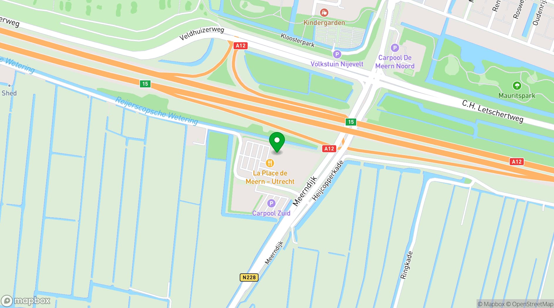 Map showing La Place