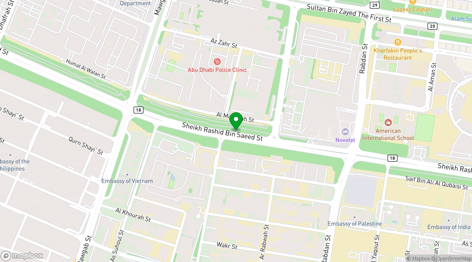 Map showing The St. Regis Saadiyat Island Resort, Abu Dhabi