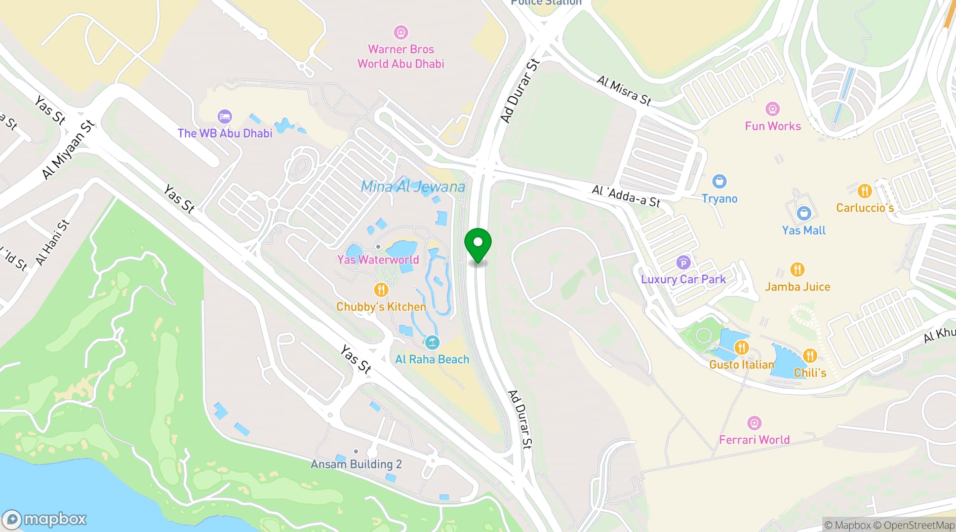 Map showing Luna Lounge