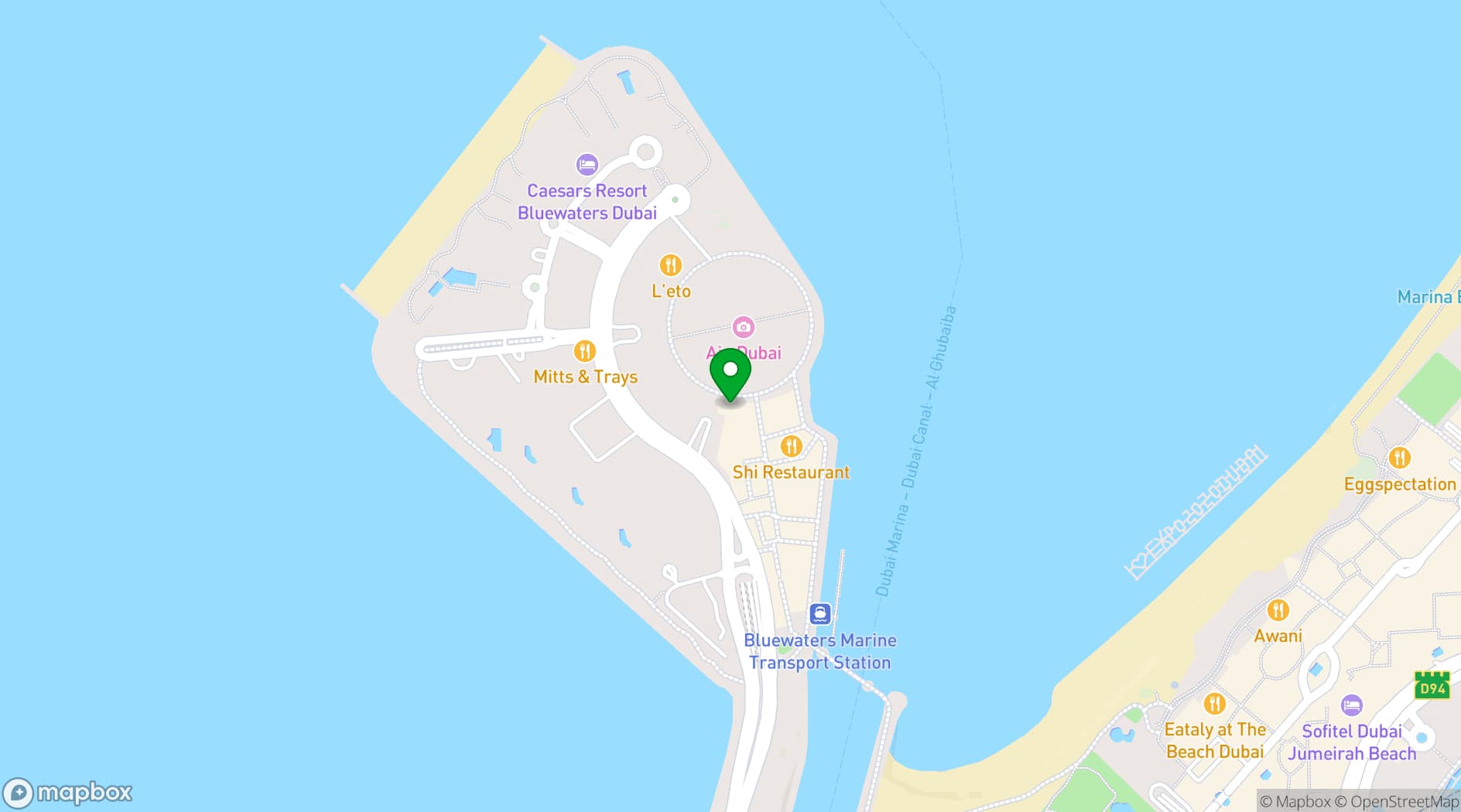 Map showing Clay Restaurant