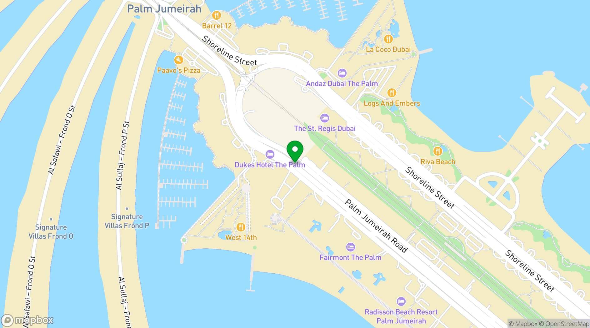 Map showing VIEW 180
