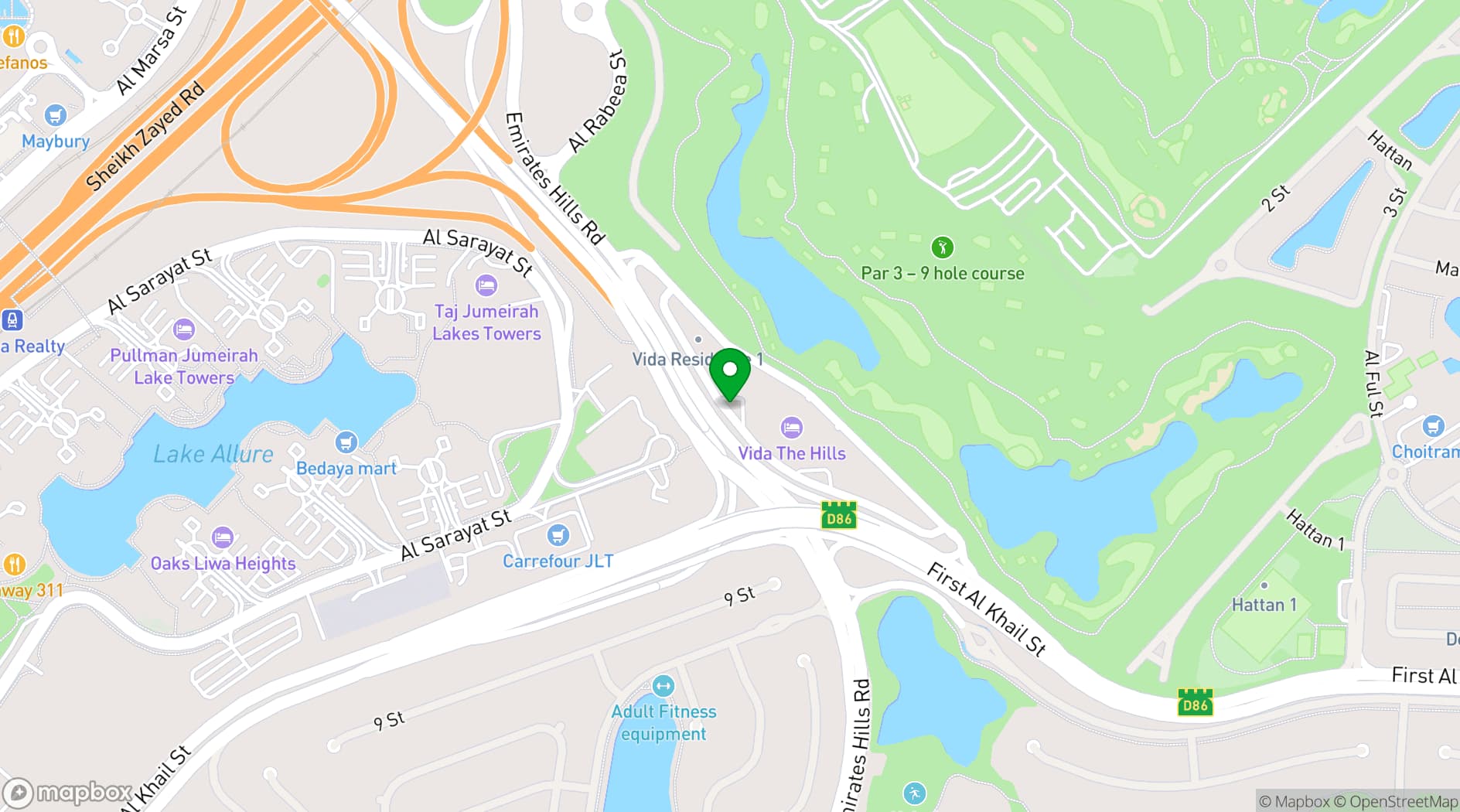 Map showing Hunter & Barrel
