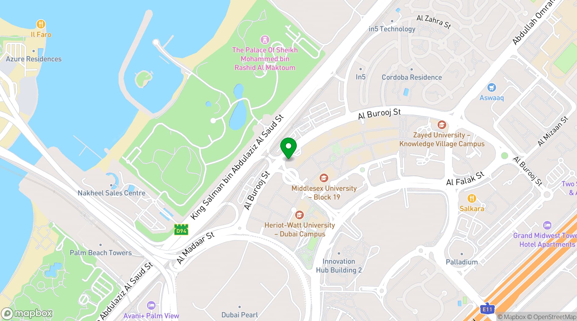Map showing Auditorium