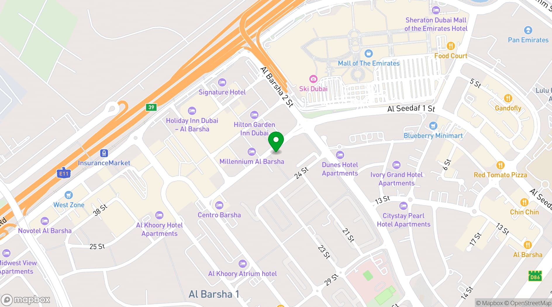 Map showing Courtyard